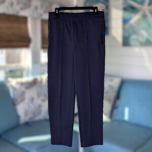 EUC Chicos Straight Leg Navy Pants with  Zippered Pockets size 1R (8M)